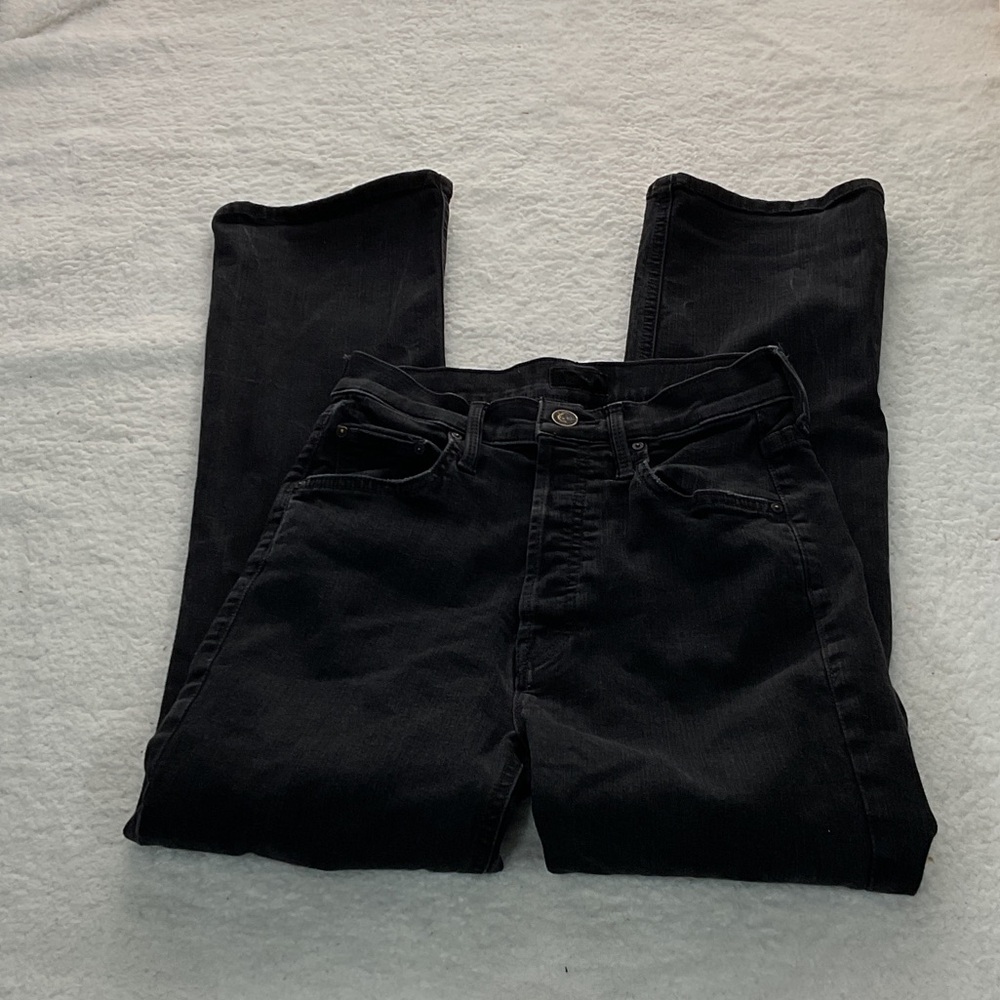 MOTHER Charcoal and black Denim Jeans